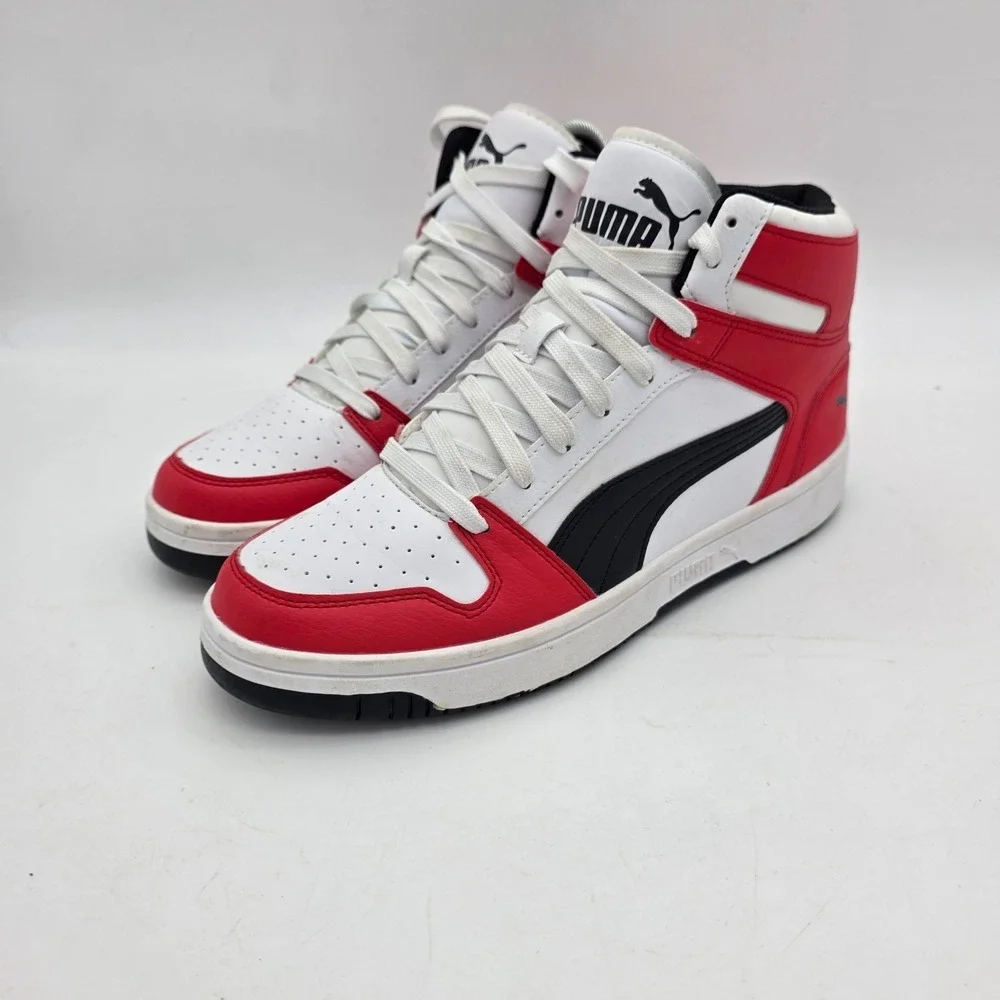 Puma Rebound LayUp High Top Red White Black 369573-14 US 9.5 Mens